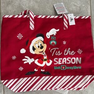 Disney Red Holiday Mickey Tote